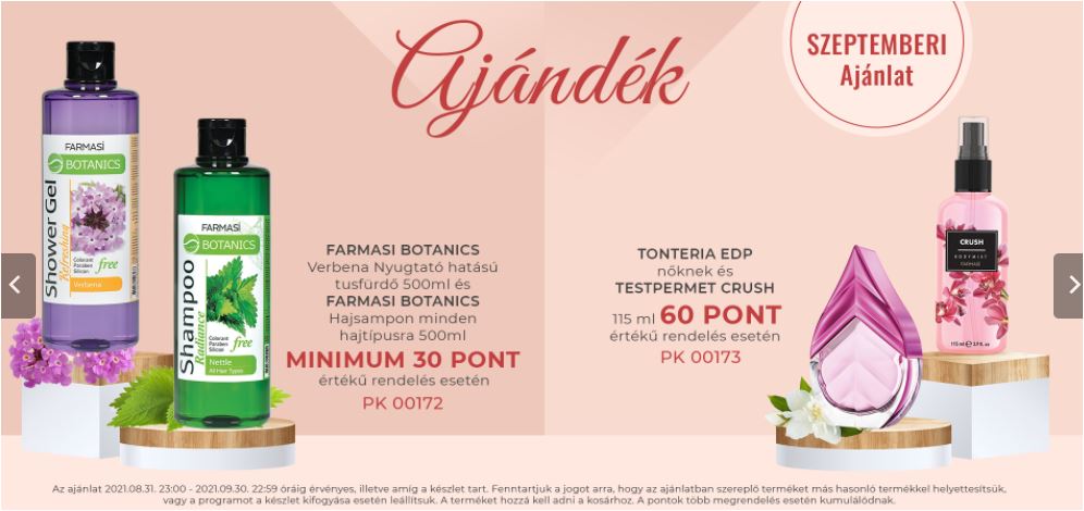 Farmasi üdvözlő csomag