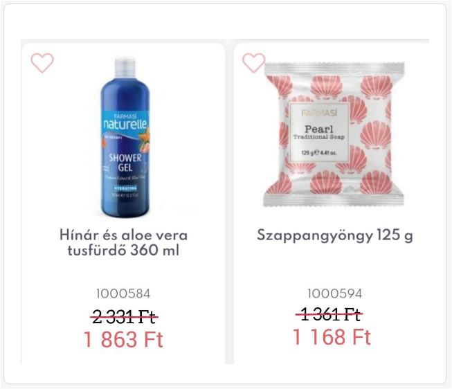 🌟  🌟 Farmasi - Naturelle Hínár és aloe vera tusfürdő 360 ml kód: 1000584 🛒 🌟  🌟 Farmasi - Gyöngy szappan 125 g kód: 1000594 🛒  👉🔶 Akció 2023. december
