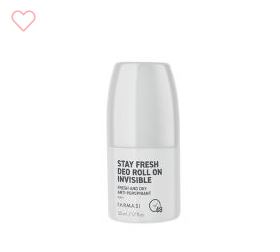 👉 Farmasi Stay friss deo roll-on izzadásgátló Invisible 50 ml, Kód 1000790 🛒